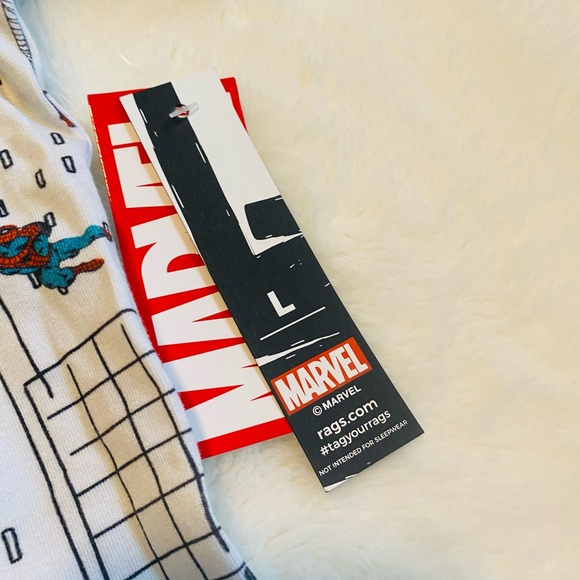 Rags Marvel Spider Man Adult Shirt- Size L - NWT - Picture 3 of 5